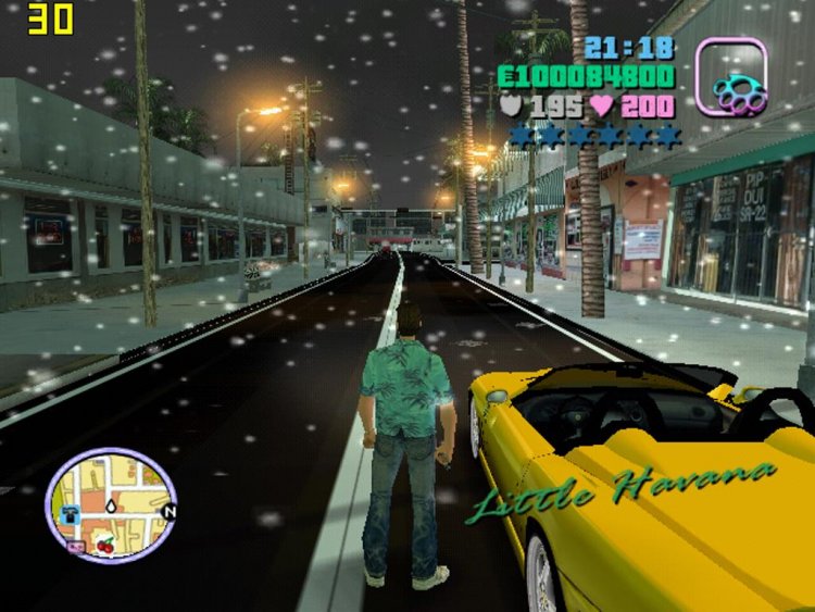 Snowfall in Vice City