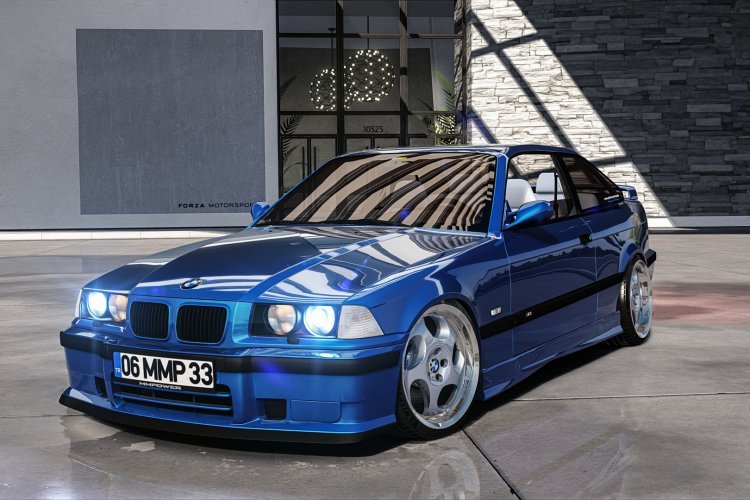 BMW E36 M3 Estoril Blue (06 MMP 33) - oyunmoduindir.com