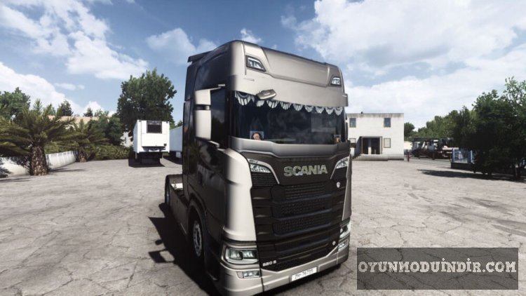 Custom dark interior Scania NG