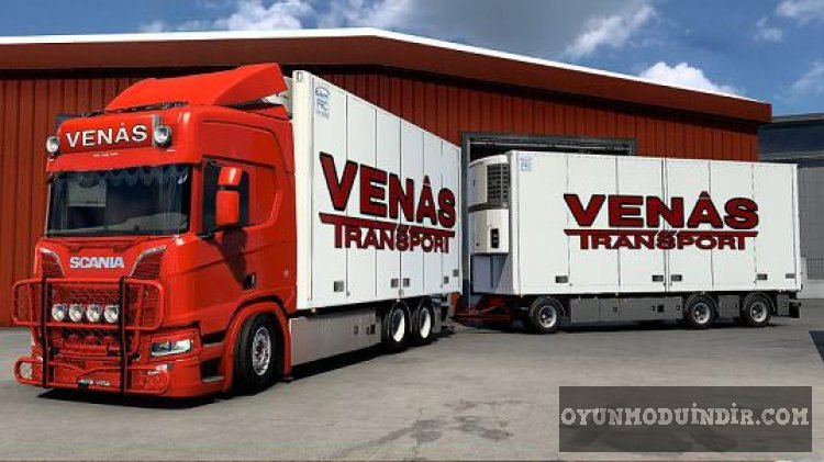 Scania R Venås Transport Combo Skin Pack