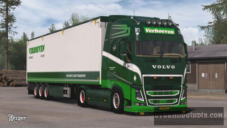 Volvo FH 2012 Verhoeven Transport Skin Pack by Wexsper
