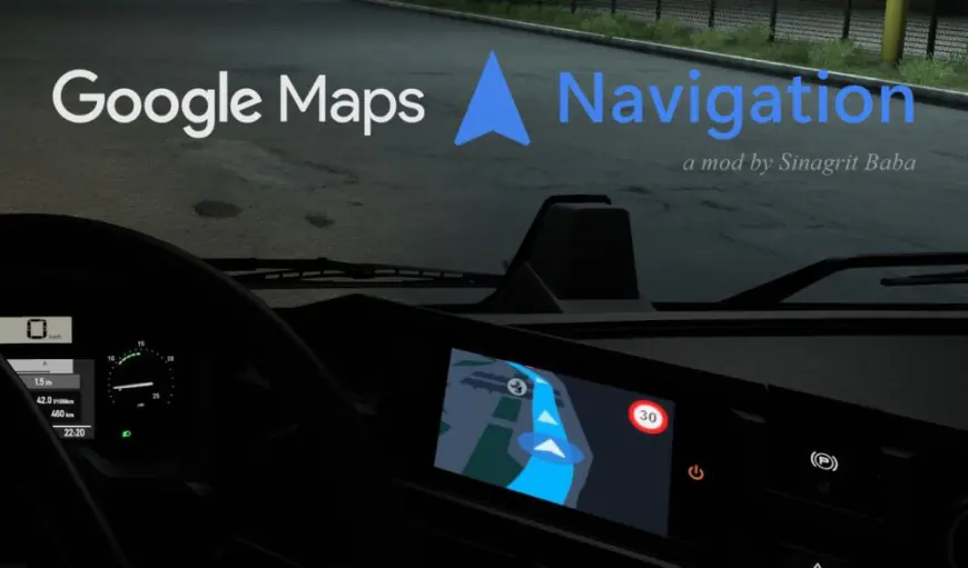 ETS2 Google Maps Navigasyon Dark Mode