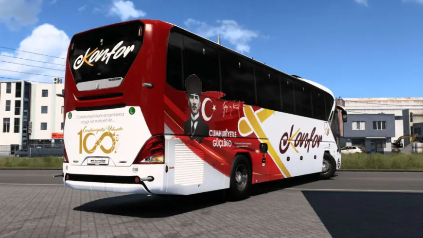 Neoplan Tourliner 13m Euro 6 Konfor Turizm Cumhuriyetle Güçlü100 Skin