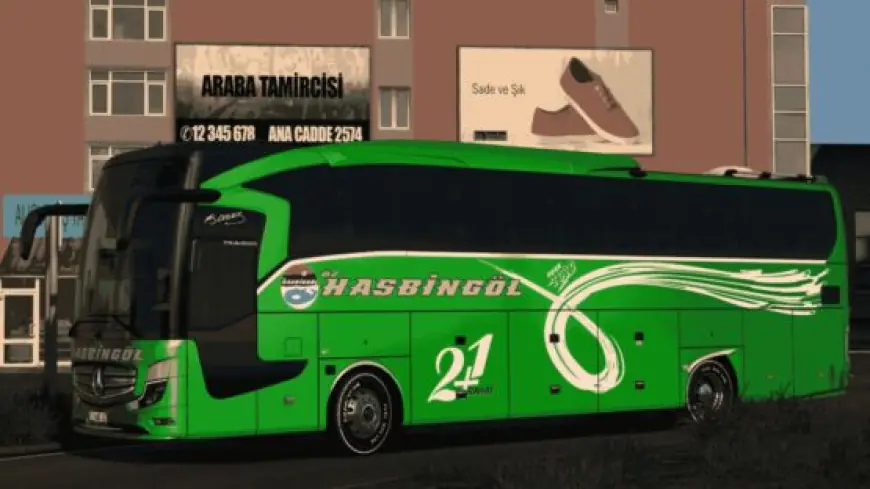 Mercedes Benz Travego 15 SHD E6 Öz Hasbingöl ve Cesur Bingöl Skinpack V2 ETS2